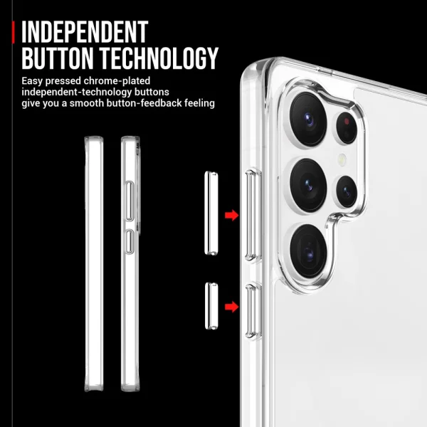 Shockproof Case Space Acrylic for Samsung Galaxy S25 Ultra, Transparent 4