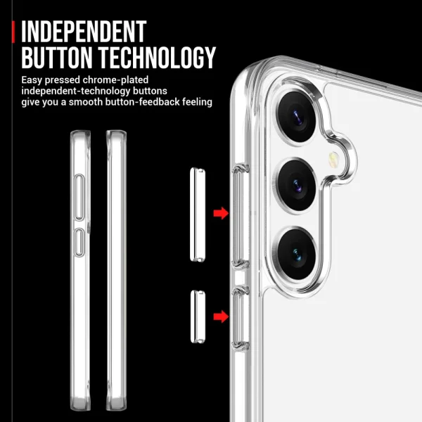 Shockproof case Space for Samsung Galaxy S25, Transparent 5
