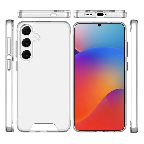 Shockproof case Space for Samsung Galaxy S25, Transparent 4