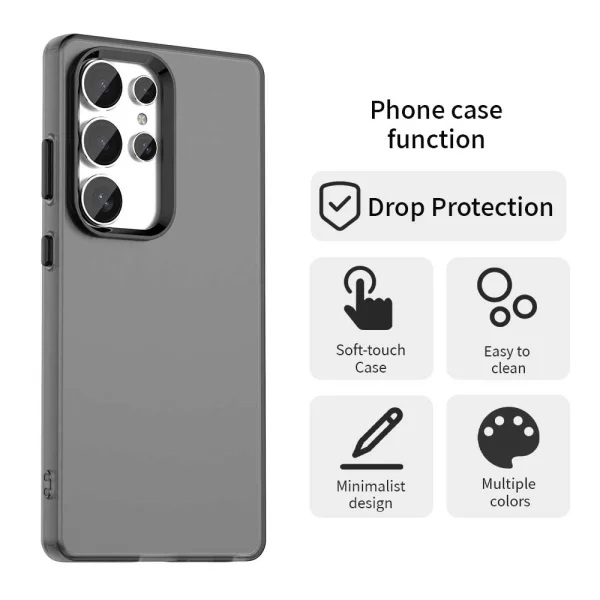 Shockproof Matt case for Samsung Galaxy S25 Ultra, Black 4