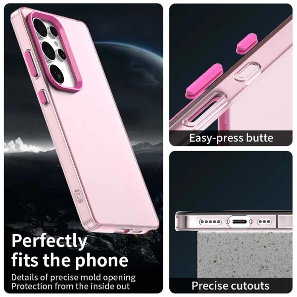 Shockproof Matt case for Samsung Galaxy S25 Ultra, Pink 4