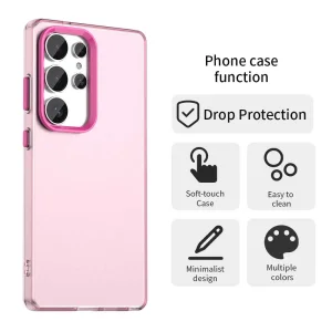 Shockproof Matt case for Samsung Galaxy S25 Ultra, Pink 3