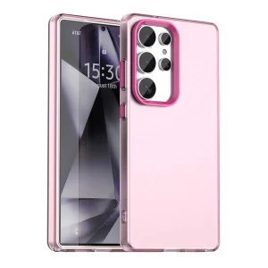 Удароустойчив калъф Shockproof Matt за Samsung Galaxy S25 Ultra, Розов