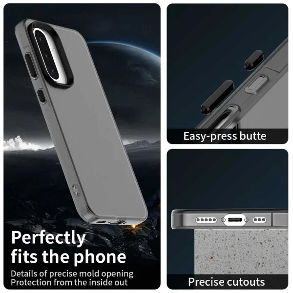 Shockproof Matt case for Samsung Galaxy A36 / A56 5G / A37 5G, Black 3