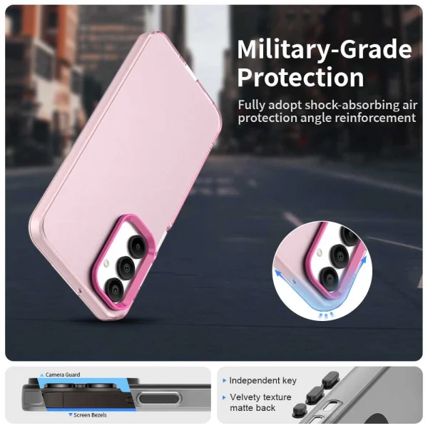Shockproof Matt Shockproof Case for Samsung Galaxy A36 / A56 5G / A37 5G, Pink 2