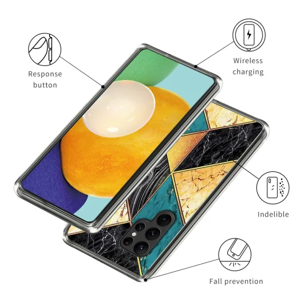 Silicone Case for Samsung Galaxy S25 Ultra, Marble Slabs 3