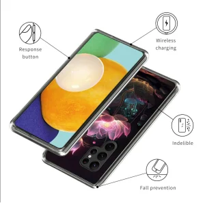 Silicone Case for Samsung Galaxy S25 Ultra, Lotus 3