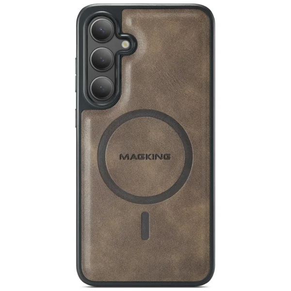Shockproof case MAGKING K1 for Samsung Galaxy S25, Brown 1