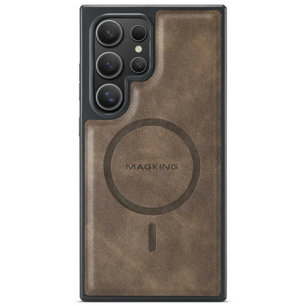 Shockproof case MAGKING K1 for Samsung Galaxy S25 Ultra, Brown 1