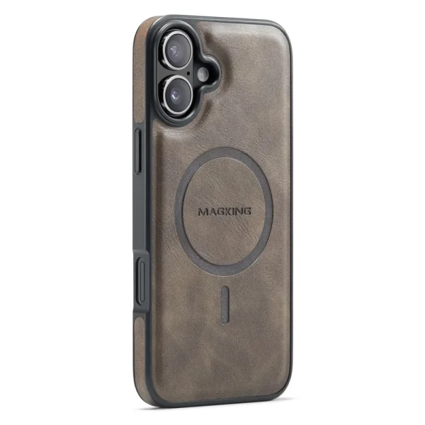 Shockproof case MAGKING K1 for iPhone 16, Brown 1