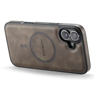 Shockproof case MAGKING K1 for iPhone 16, Brown 4