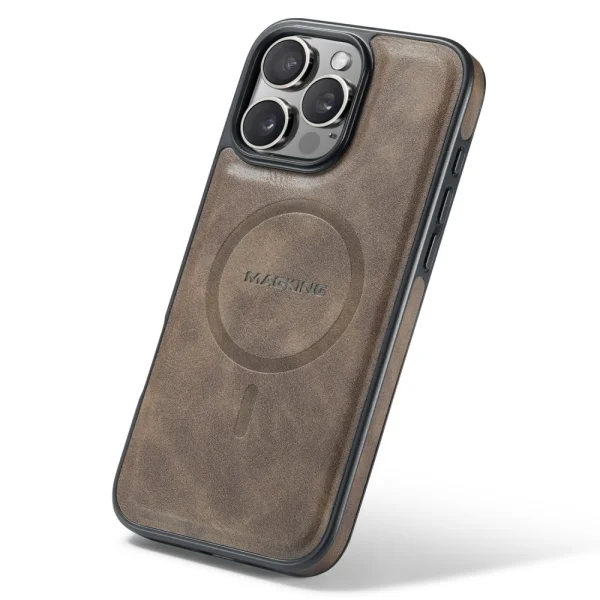 Shockproof Case MAGKING K1 for iPhone 16 Pro, Brown 3