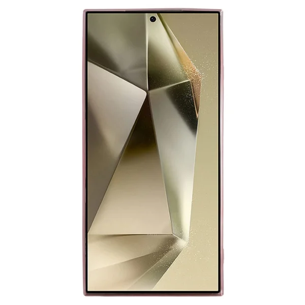Силиконов калъф KADEM Flowers за Samsung Galaxy S25 Ultra, Розов-златист 2