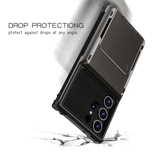 Shockproof Dual Layer Case for Samsung Galaxy S25 Ultra, Black 6