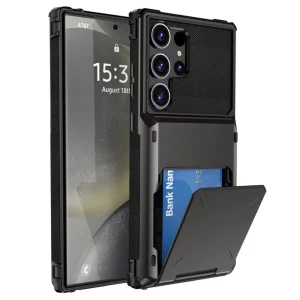 Shockproof Dual Layer Case for Samsung Galaxy S25 Ultra, Black