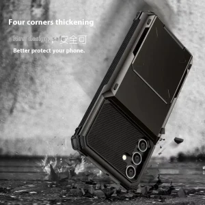 Удароустойчив калъф Dual Layer за Samsung Galaxy S25, Черен 5