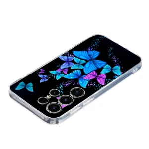 Silicone case for Samsung Galaxy S25 Ultra, Colorful Butterflies 3