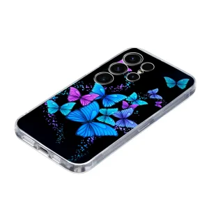 Silicone case for Samsung Galaxy S25 Ultra, Colorful Butterflies 4