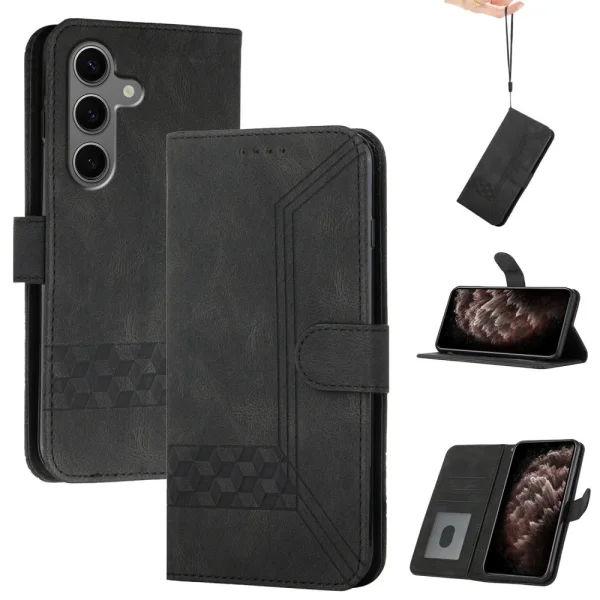 Калъф тефтер Wallet YX0010 за Samsung Galaxy S25 Plus, Черен 1