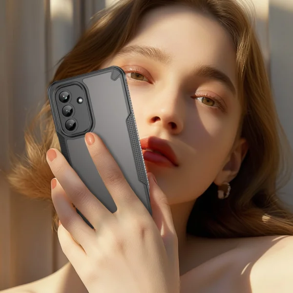 Удароустойчив калъф Hybrid Frosted за Samsung Galaxy A26 5G, Черен 4