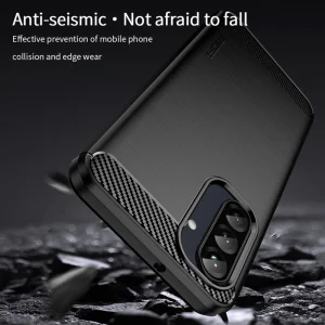 MOFI Carbon Silicone Case for Samsung Galaxy A26 5G, Black 5