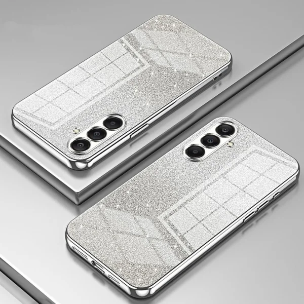 Силиконов калъф Electroplating Glitter за Samsung Galaxy A26 5G, Сребрист 2