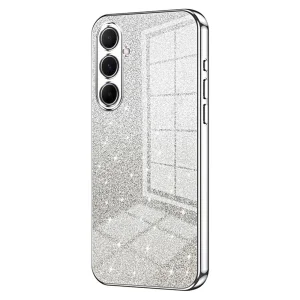 Силиконов калъф Electroplating Glitter за Samsung Galaxy A56 5G, Сребрист