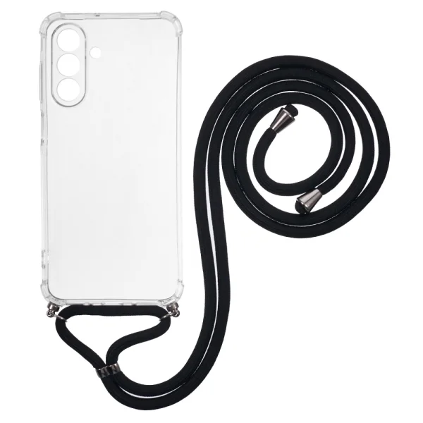 Силиконов калъф Shockproof за Samsung Galaxy A26 5G, връзка, прозрачен 1