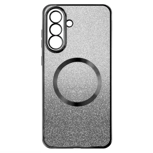 Силиконов калъф Electroplating MagSF за Samsung Galaxy A36 5G / A37 5G, Черен