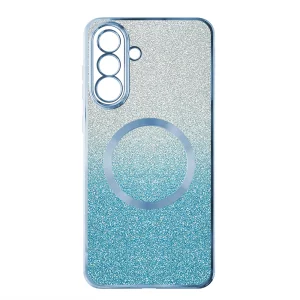 Силиконов калъф Electroplating MagSF за Samsung Galaxy A36 5G / A37 5G, Син
