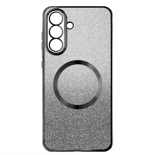 Силиконов калъф Electroplating MagSF за Samsung Galaxy A55 5G, Черен 1