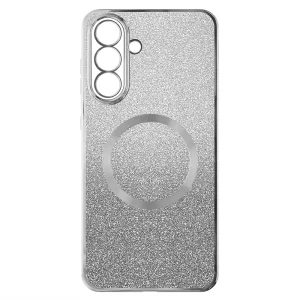 Силиконов калъф Electroplating MagSF за Samsung Galaxy A55 5G, Сребрист