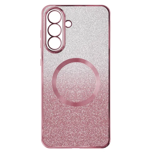 Силиконов калъф Electroplating MagSF за Samsung Galaxy A55 5G, Розов 1