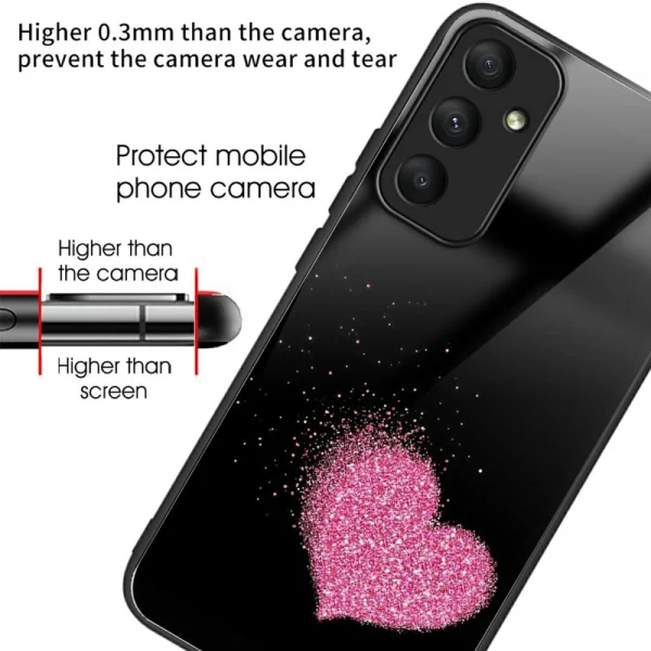 Shockproof Glass Case for Samsung Galaxy A36 5G / A37 5G, Love 2