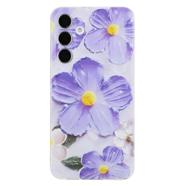 Silicone Case Samsung Galaxy A36 5G / A37 5G, Purple Flower 1