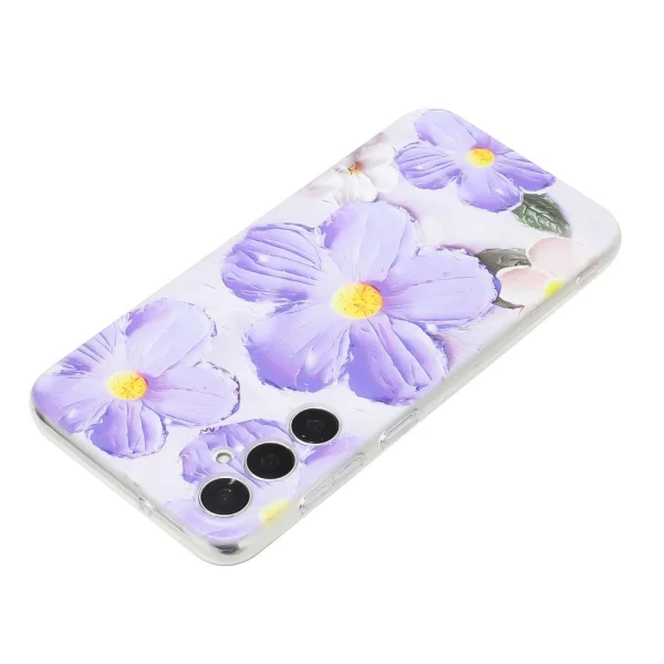 Silicone Case Samsung Galaxy A36 5G / A37 5G, Purple Flower 4