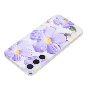 Silicone Case Samsung Galaxy A36 5G / A37 5G, Purple Flower 4
