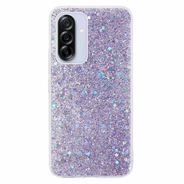 Shockproof case Glittery Design for Samsung Galaxy A36 5G / A37 5G, Purple 1