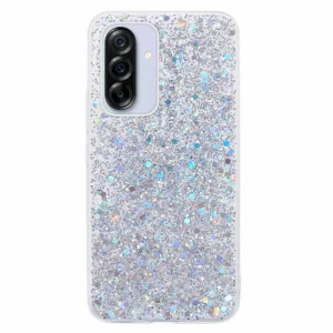 Удароустойчив калъф Glittery Design за Samsung Galaxy A36 5G / A37 5G, Сребрист