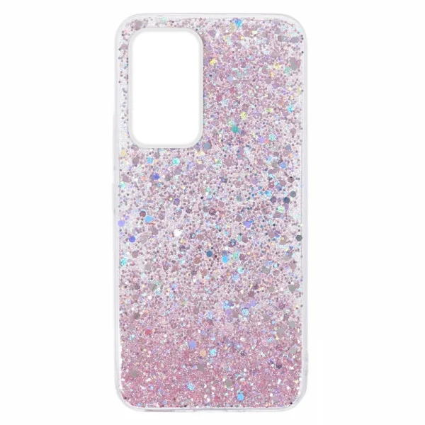 Shockproof case Glittery Design for Samsung Galaxy A36 5G / A37 5G, Pink 3