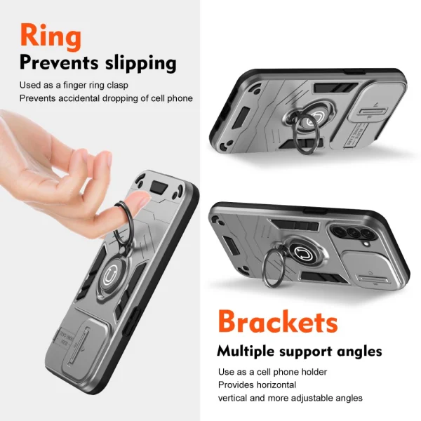 Shockproof case CamShield for Samsung Galaxy A36 5G / A37 5G, Gray 3