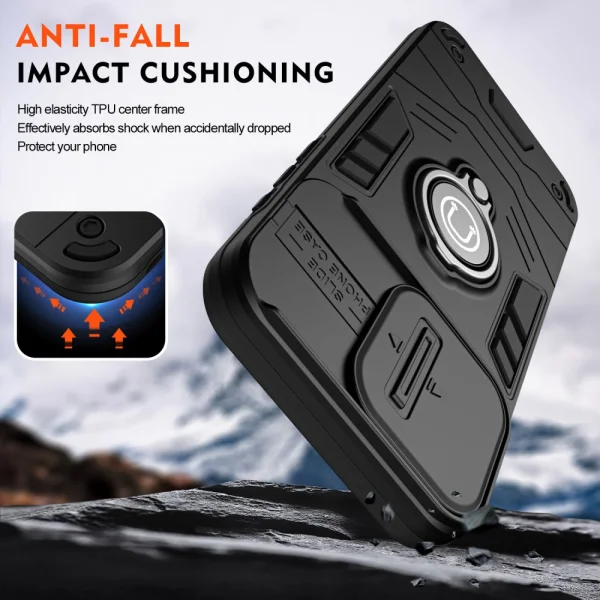Shockproof CamShield Case for Samsung Galaxy A36 5G / A37 5G, Black 4
