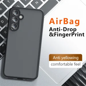 Shockproof Matte Case for Samsung Galaxy A36 5G / A37 5G, Black 3