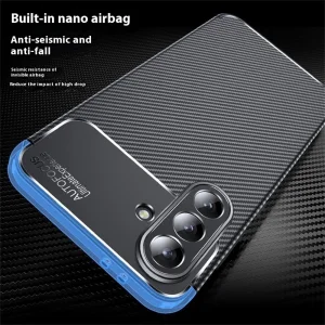 Силиконов Калъф Carbon Fiber Texture за Samsung Galaxy A36 5G / A37 5G, Черен 3