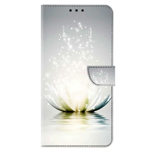 3D Pattern Book Case for Samsung Galaxy A36 5G / A56 5G / A37 5G, Lotus 4