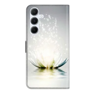 3D Pattern Book Case for Samsung Galaxy A36 5G / A56 5G / A37 5G, Lotus 5