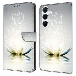 Калъф Тефтер 3D Pattern за Samsung Galaxy A36 5G / A56 5G / A37 5G, Лотос