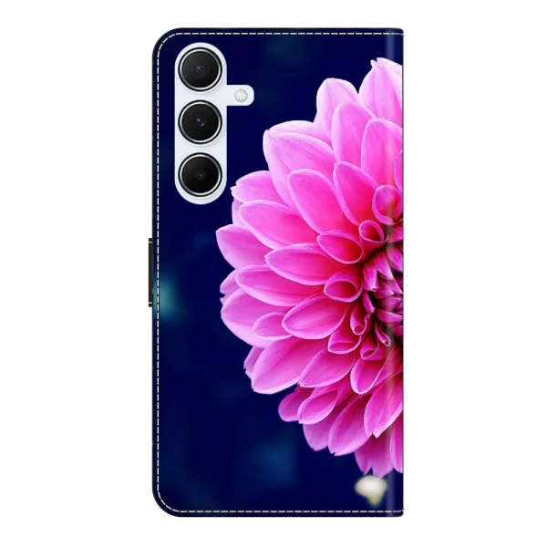 Wallet Case 3D Pattern for Samsung Galaxy A36 5G / A56 5G / A37 5G, Pink Flower 5