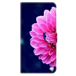 Wallet Case 3D Pattern for Samsung Galaxy A36 5G / A56 5G / A37 5G, Pink Flower 4