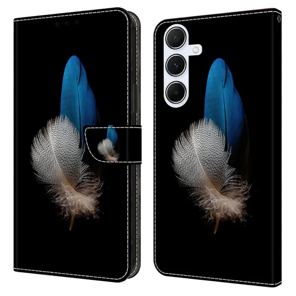 Калъф Тефтер 3D Pattern за Samsung Galaxy A36 5G / A56 5G / A37 5G, Пера 1